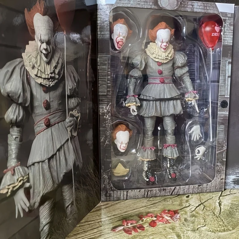 

Hot Stephen King'S It Series Character Clown Pvc Figurines Movable Joint Model Toy Desktop Collect Ornament Film Peripheral Gift