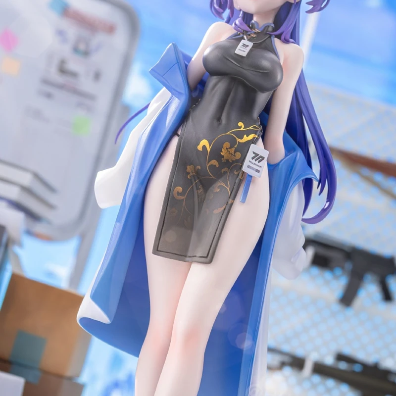 (متوفر) (W_5341) 23 سم Hayase Yuuka Qipao ver. الأزرق الأرشيف غير مصبوغ المفكك GK أنيمي الشكل الأبيض الراتنج أطقم منمذجة #6