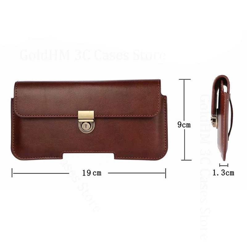 

Copper Leather Phone Case For OnePlus 15 13s 13T 13R 12R 12 11R 10T 10 Pro 5G 9RT 8T Plus 6 9 7T Pro Waist Belt Bag Phone Pouch