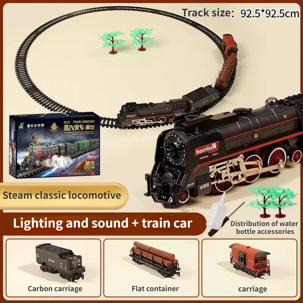 Mini Tren De Vapor Retro – Juguete Educativo Y Decorativo Para Niños, Ideal Para Navidad Y Hogar