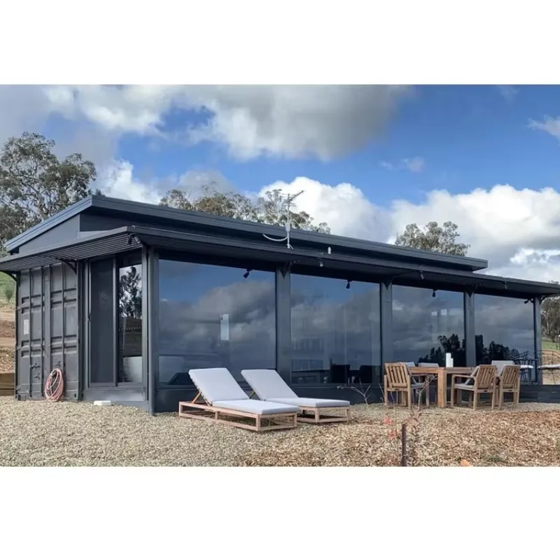 Energy Saving Foldable Mobile Home Eco Friendly Material Low Carbon Prefab Container House Good Ventilation Insulated Wall