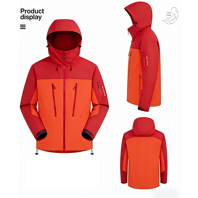 

Новая демисезонная водонепроницаемая куртка для активного отдыха, унисекс, для походов, кемпинга и альпинизма, ветровка