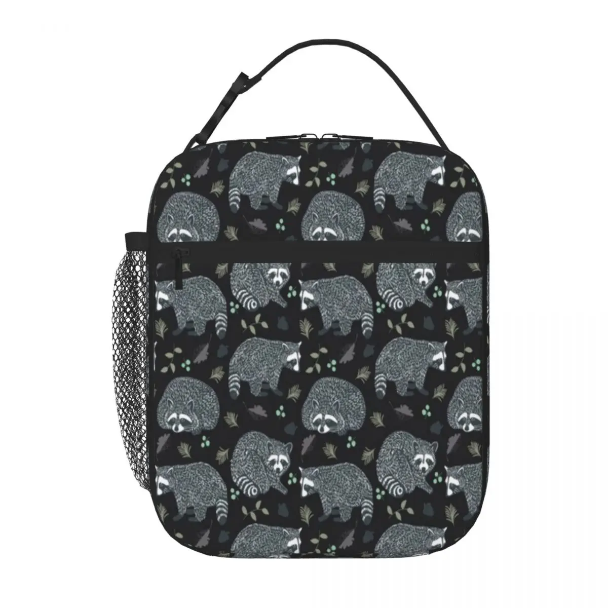 Hot Sale Raccoons! Kawaii Adjustable Strap Lunch Bag Lake Picnic Student Lunch Bag