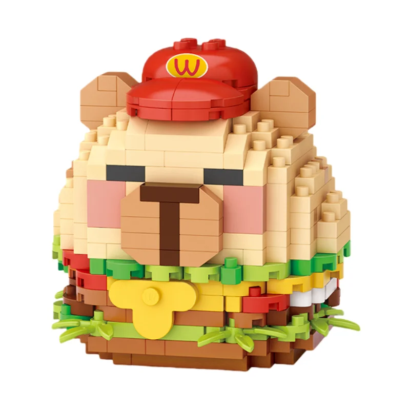 LOZ Food Series Micro Particle Model Assembly Popcorn Burger Building Blocks Educational Toys for Kids and Adult Birthday Gifts