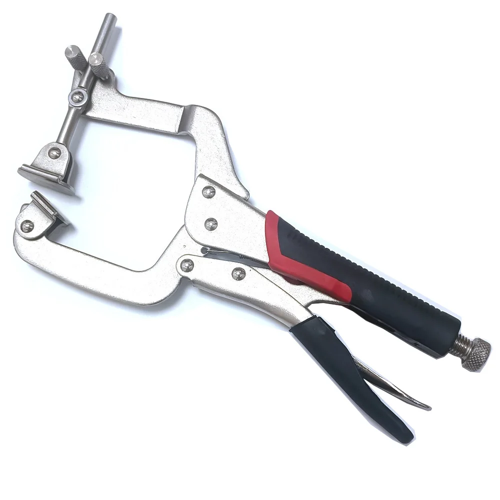 2 IN 1 11 Inch Metal Face For Woodworking Pocket Hole Adjustable 90 Degree Right Angle Clamps Heavy Duty For Cabinet Carpentry