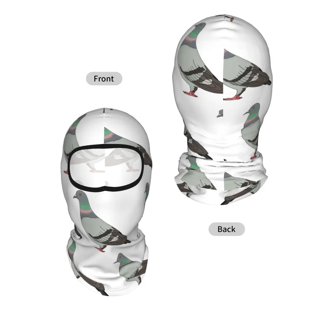 Pigeon Walk 2020 Black Background Breathable Thin Balaclava Full Face Mask Sun Protection Neck Gaiter For Motorcycle Outdoor
