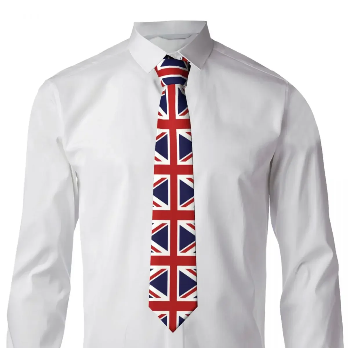 Personalized Union Jack Flag Of The UK Ties Men Fashion Silk Wedding Neckties