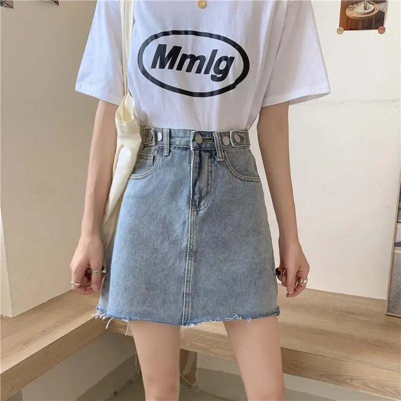 

Skirts Womens Golden Outdoor Overlap Comfortable Chains Cut Causal Thickened Minimalism Stain Newly Full European Placket