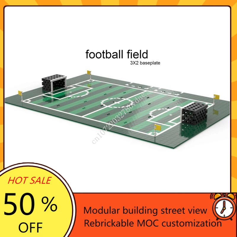 13129PCS Modular Stadium MOC Creative street view Model Building Blocks Architecture DIY Education Assembly Model Toys Gifts