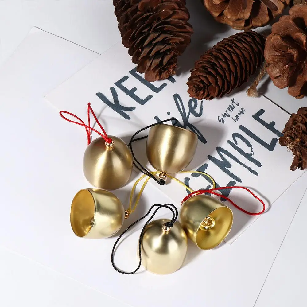 Bell Crafts Metal Brass Bells Clear Sound Thickened Christmas Door Bell Loud 28mm Wind Chime Home