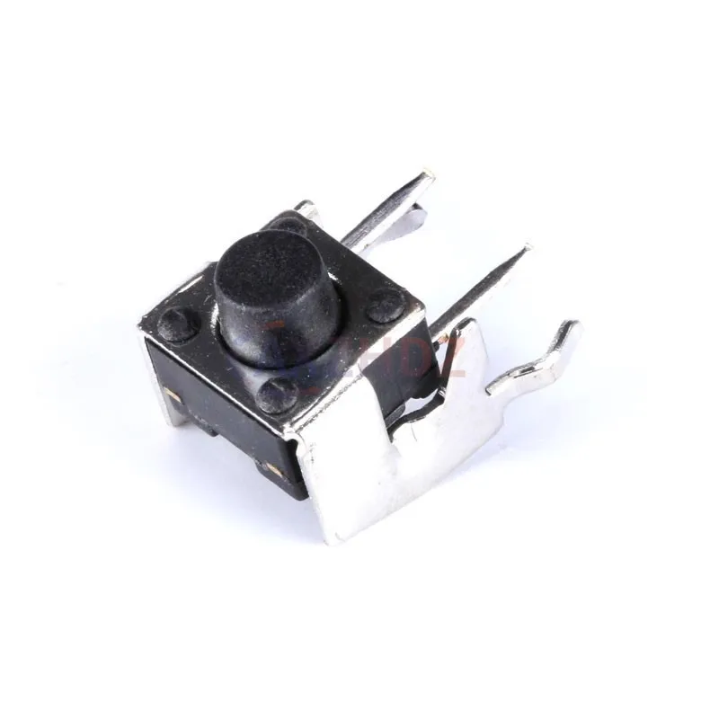 20PCS 6*6*4.3/5/6/7/7.5/8/9/10mm Micro Momentary Tactile Tact Push Button 4Pin Self Reset Switch Right Angle With Stent 6×6×5