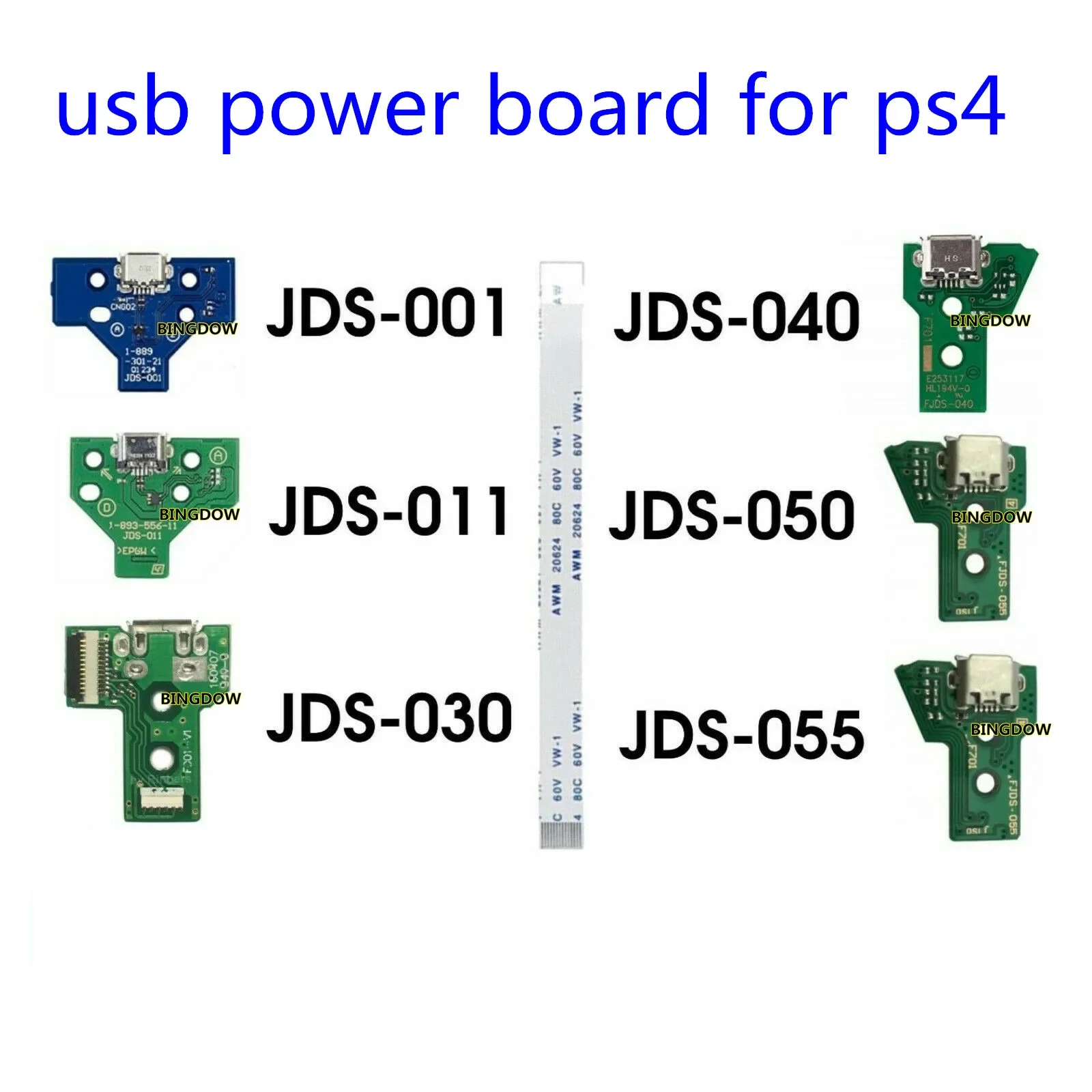 1-шт-Запасная-плата-для-зарядки-контроллера-ps4-с-разъемом-micro-usb-12-контактный-разъем-jds-001-011-030-040-055-соединительный-кабель
