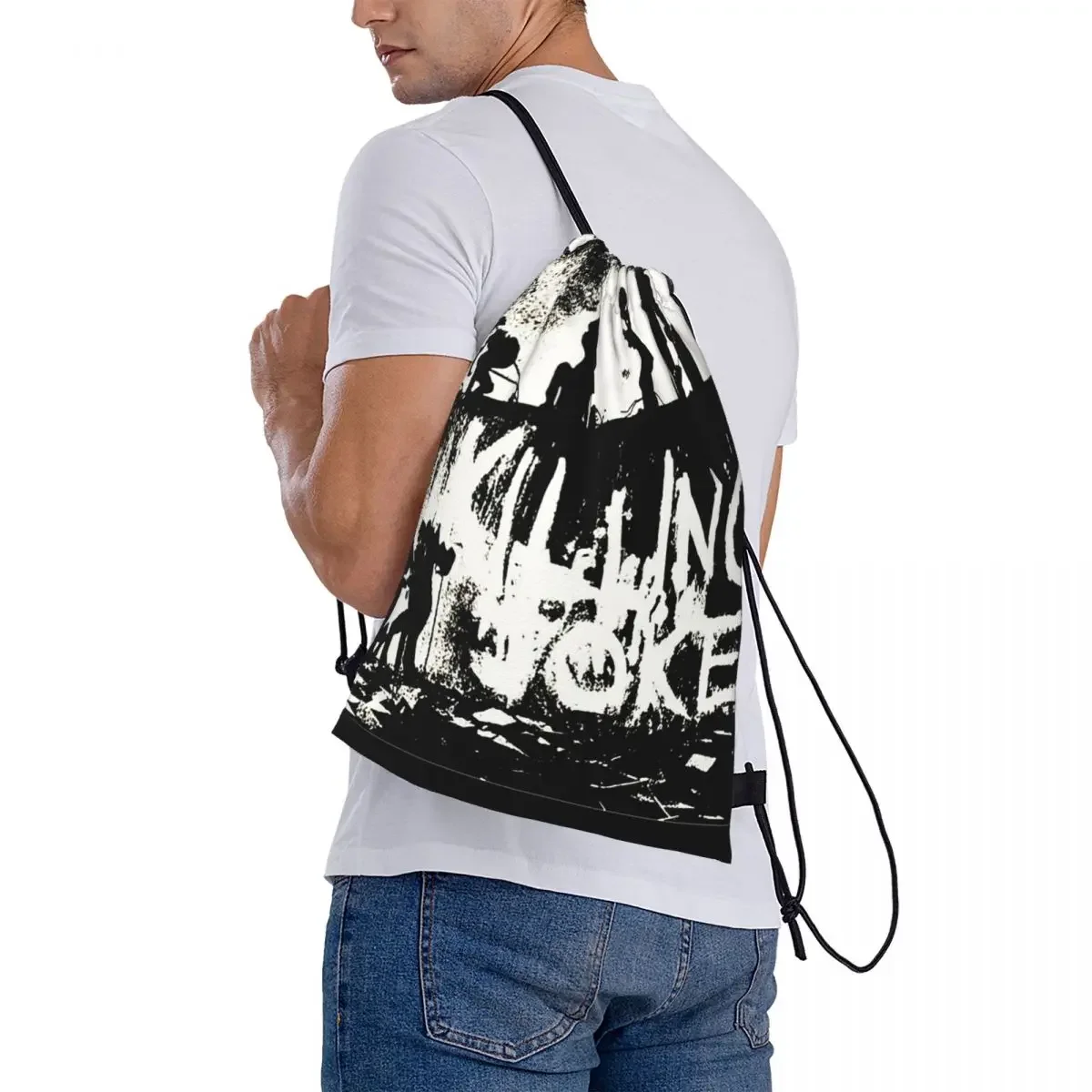 Mochilas English Rock Band, Sacos de Cordão, Bolso para Bundle, Bolsa Esportiva, Bookbag para Homens e Mulheres, Melhor da Escola