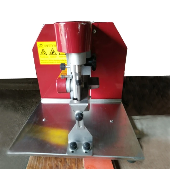 Semi Automatic Unilateral Oil Edge Embossing Machine for Leather Goods Tagging Luggage Wallets Shoe Dyeing