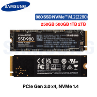 SAMSUNG 980 SSD 250GB 500GB 1TB 2TB Internal Solid State Drive M.2 2280 TLC PCIe 3.0 x4 NVMe for Desktop Laptop