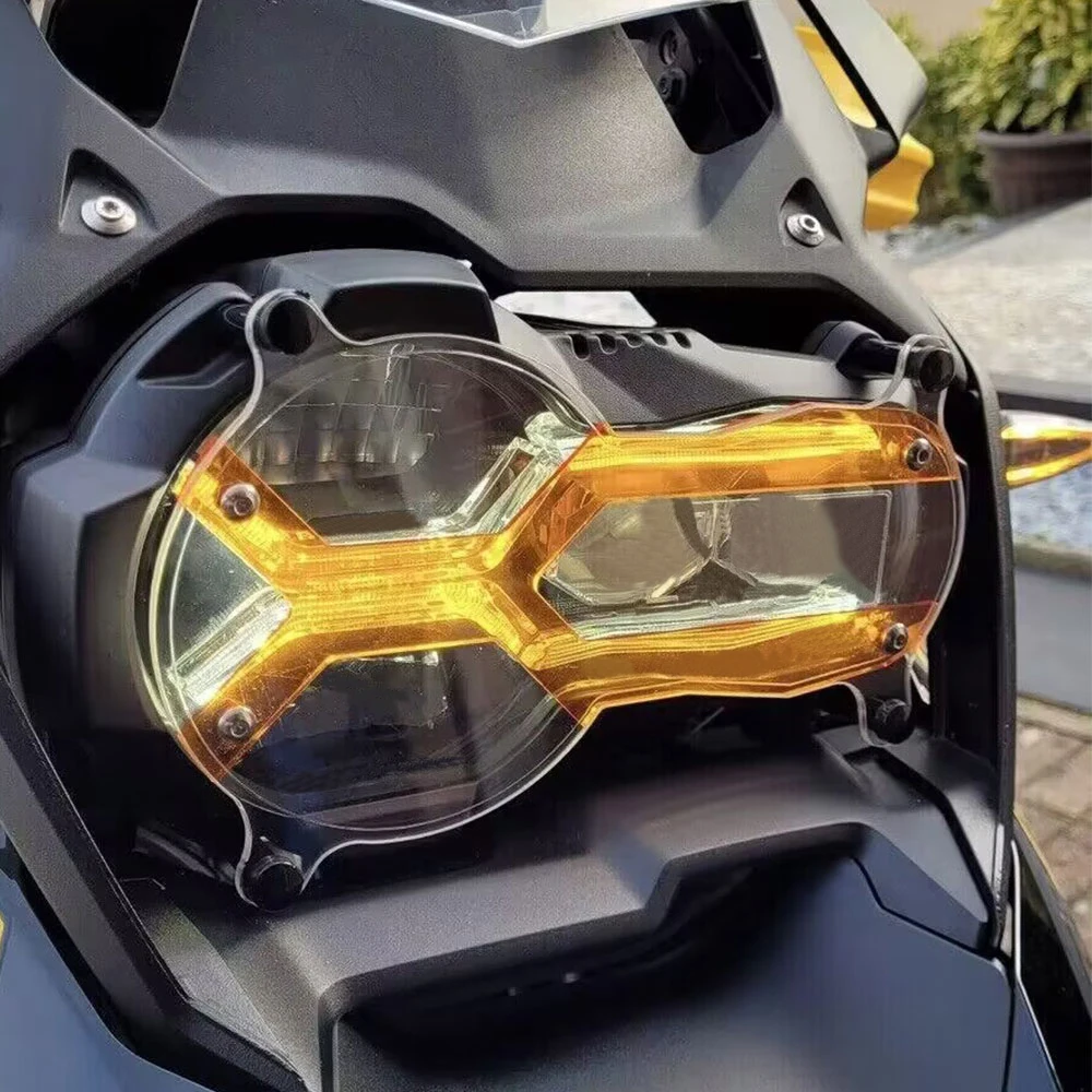 New Acrylic Headlight Protector Guard Lense Cover Motorcycle Accessories For BMW R 1250 GS R1250GS ADV Adventure 2021 2022 2023