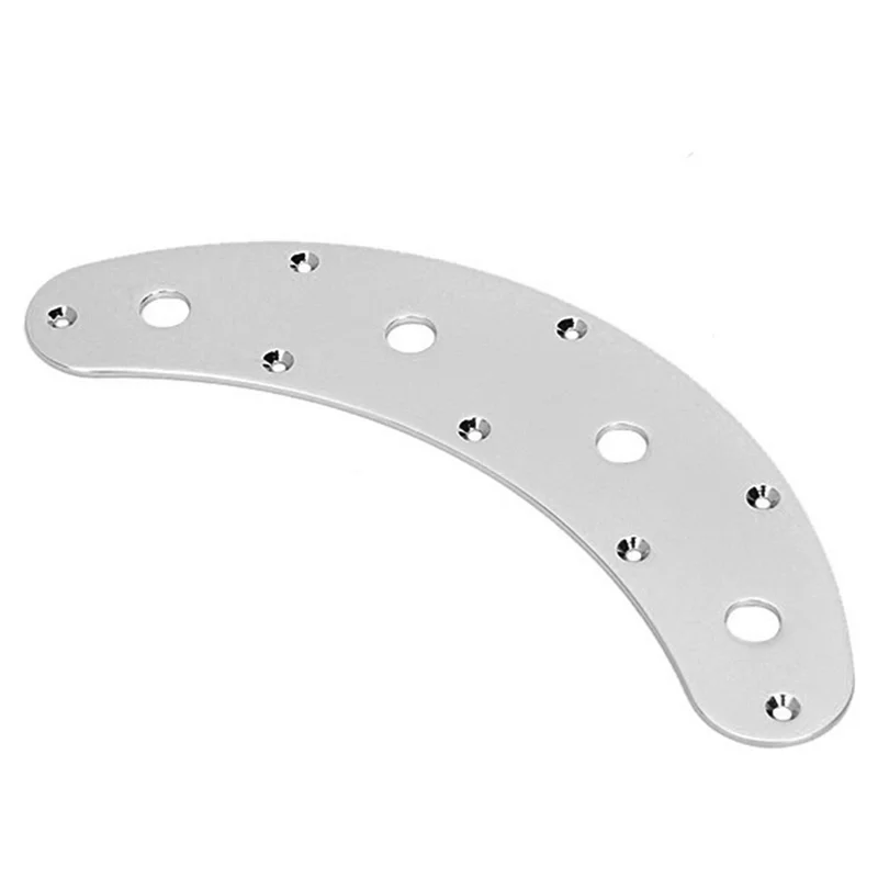 ABME Guitar Switch Control Plate Curved 8 Hole 3 Pot Stingray Musicman Jazz Bass Parts view 4