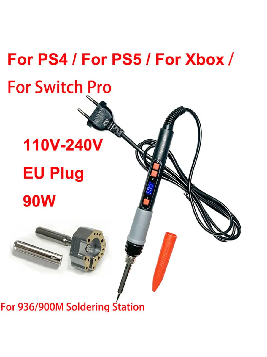 90W Joystick-Lötkolben mit Einstellbarer Temperatur, Lötstation für Xbox PS4 PS5 Switch Pro Controller, Joystick-Entlötung