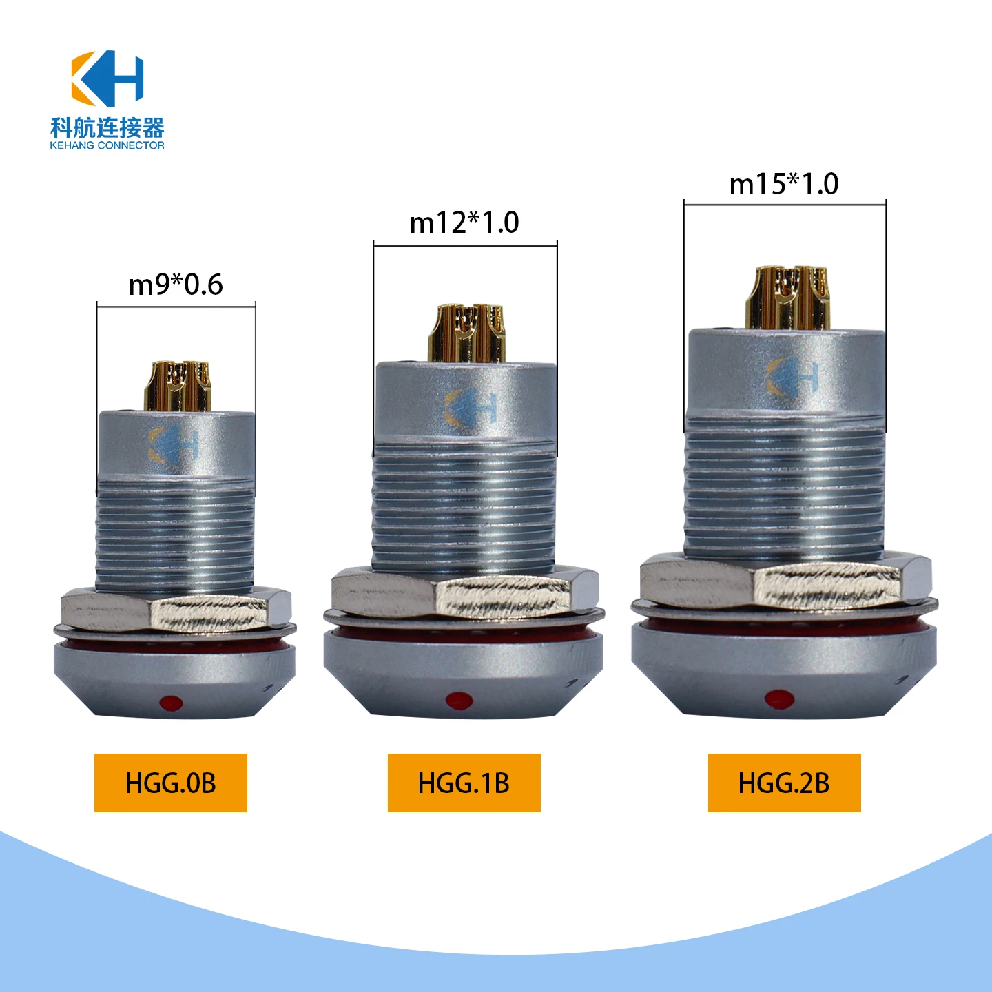 High-Quality round Multi-Core Connector HGG Aviation Socket Compatible with Lemo Odu FGG Plug 0B1B2B for Electronics Market