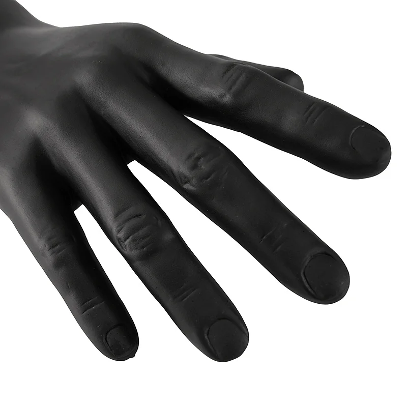 A Pair of Simulated PVC Male Hand Mannequin Standing Hard Men\'s Hand Model Gloves Ring Display Props