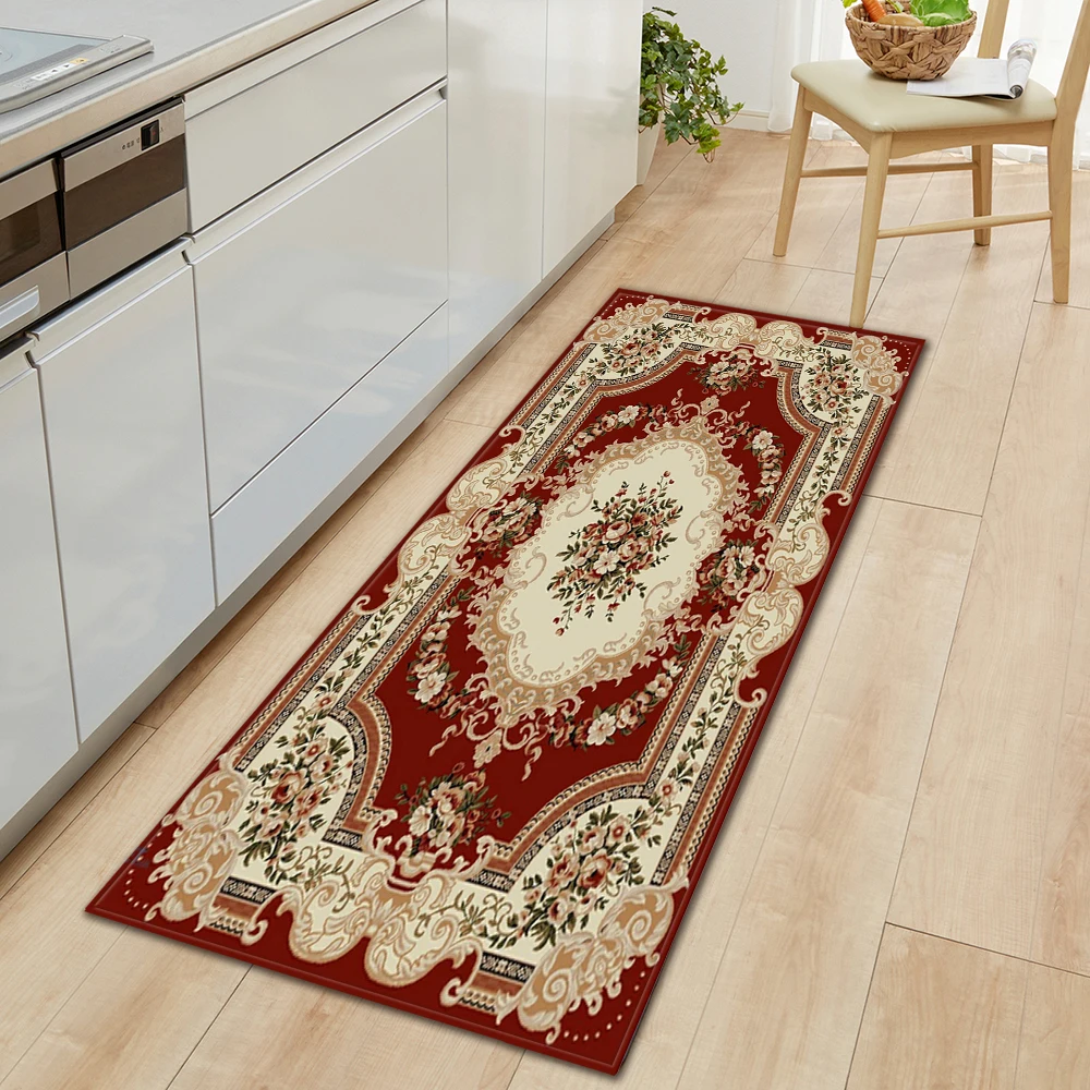 

Kitchen Floor Mat Home Entrance Doormat Living Room Bedroom Balcony Decor Carpet House Hallway Bathroom Door Non-Slip Foot Rug