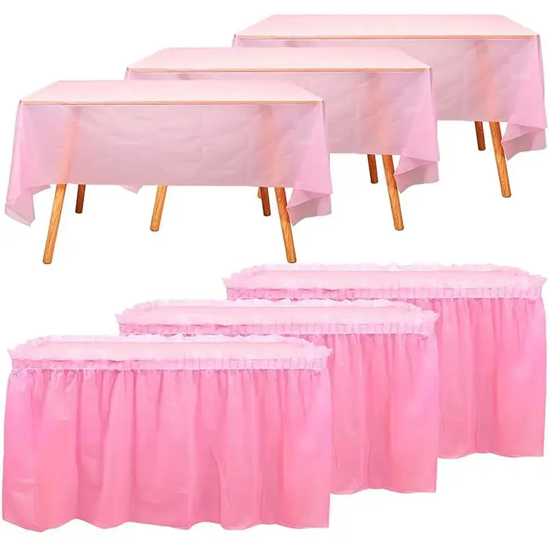 

70*420CM Party Table Skirt Tulle Table Cloth Wedding Party Ballet Short Skirt Tulle Table Skirt Baby Gift Party Birthday Party