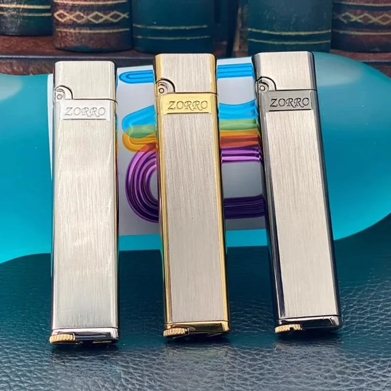 New ZORRO High-grade Kerosene Lighter Mini Light Metal Cigarette Lighter Wheel Windproof Lighter Portable Grinding Men\'s Gift