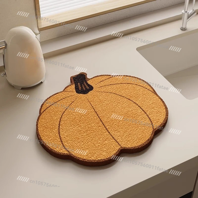 Kitchen Wood Pulp Cotton Drain Pad Rag, Countertop Splash Insulation Pad Dishcloth