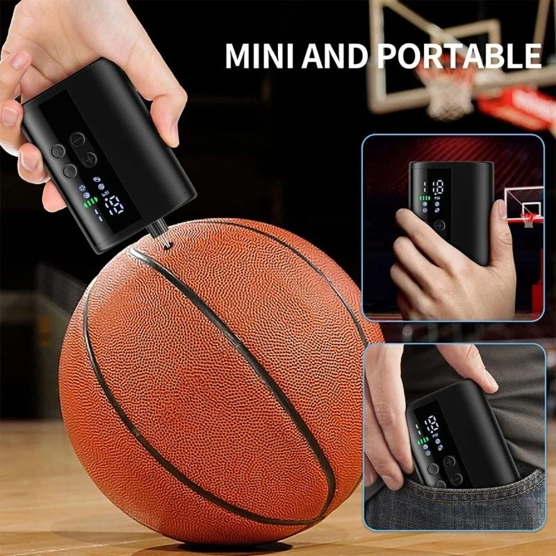 547C Electric Air Pump Inflates Deflates Car Tire-Ball Balloon for Soccer Volleyball