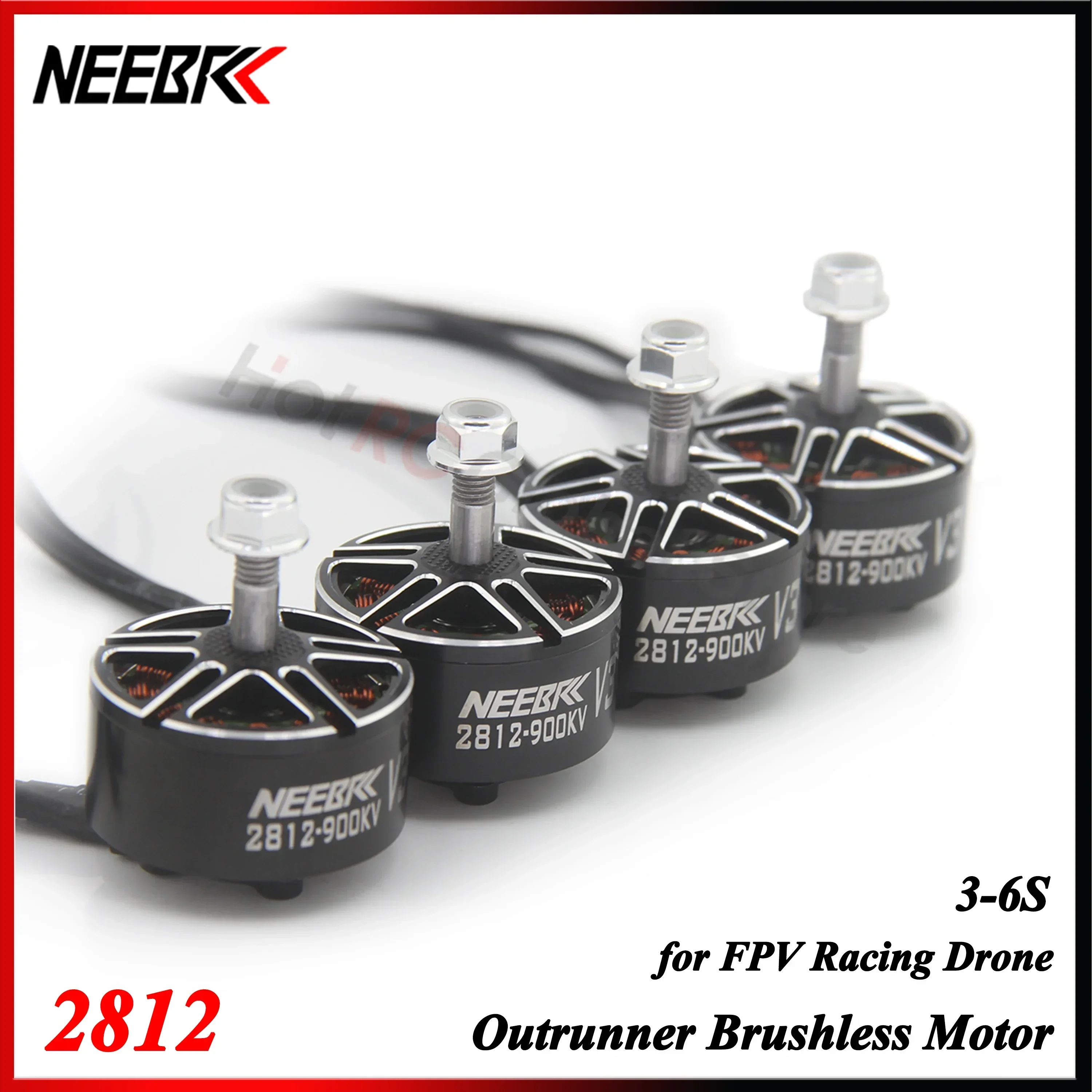 

1/2/4PCS NEEBRC 2812 900KV 3-6S Brushless Motor for FPV Racing Drone RC Plane Aircraft Quadcopter 7/8inch Long Range Mark4