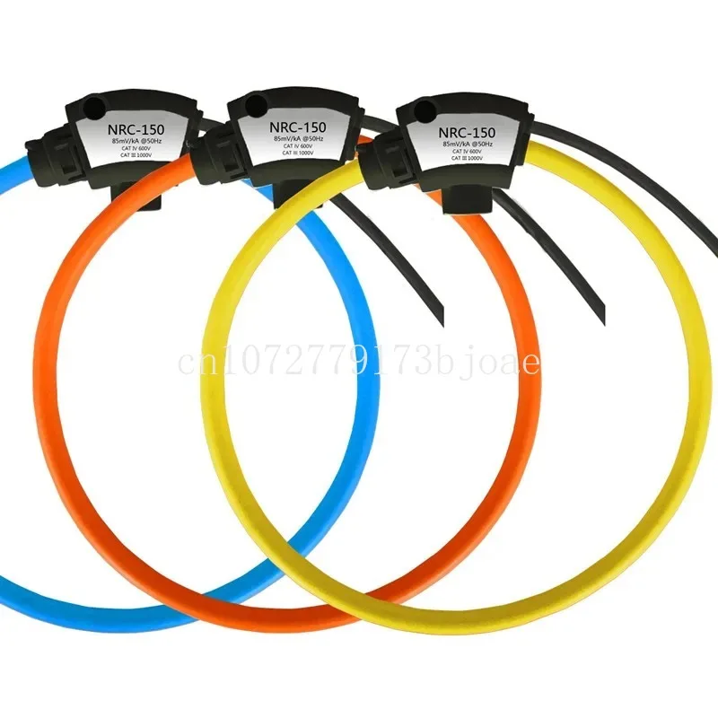 Flexible CT Current Clamp 100mV/kA Air-Cored Current Sensor Transformer Rogowski Coil With Cable Ties PLS-NRC