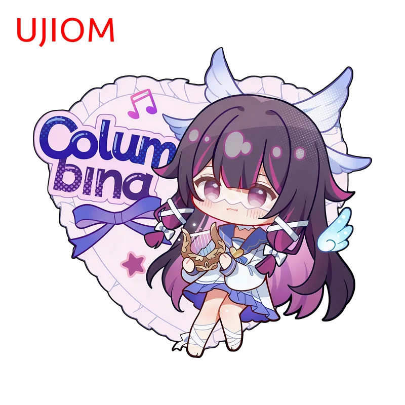 UJIOM Colombia Genshin Impact Heart Shap Wall Sticker Anime Living Room Stickers Vinyl Surfboard Graphic Decal Suitable For Room