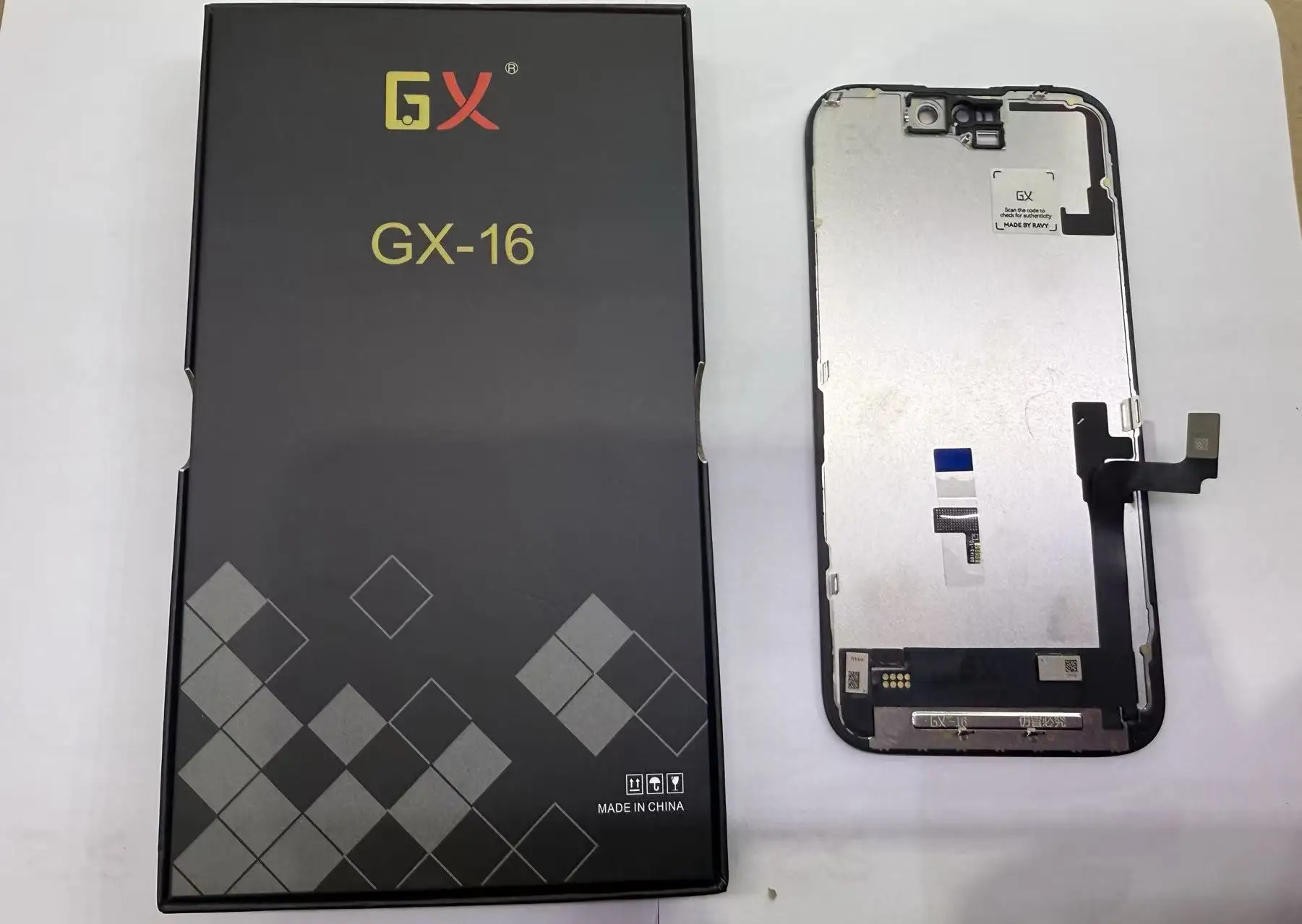 GX 100% OLED Scherm voor iPhone 13 14 15 15Pro 16Pro Max Display True Tone met 3D Touch Scherm voor iPhone Vervanging met Gereedschap