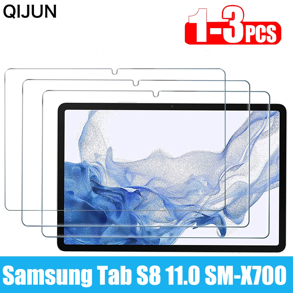 For Samsung Galaxy Tab S8 Tempered Glass Screen Protector 2022 Wi-Fi SM-X700 5G SM-X706 X700 11 Inch Tablet HD Protective Film