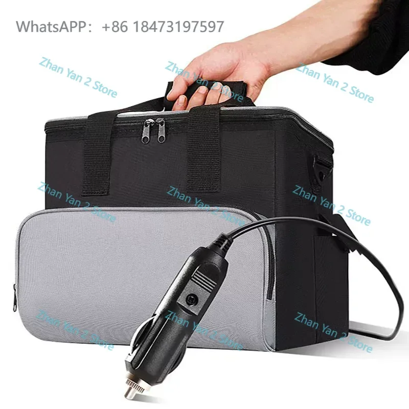 Portable 110V Mini Fridge for Car Camping Outdoor Commercial Use Small Refrigerator Cooler Box with Ice Pack Fresh Keeping