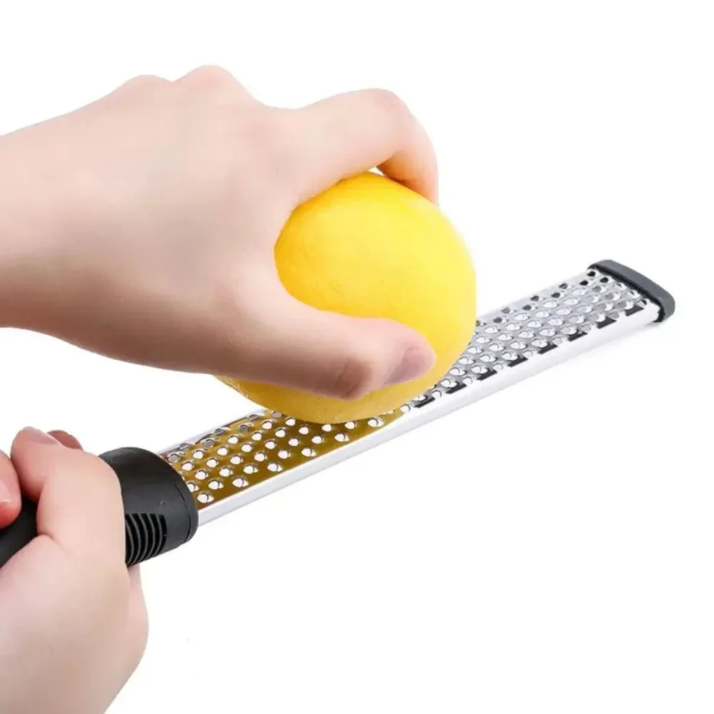 Lemon Zester & Cheese Shredder - Professional Garlic Ginger Grater Micro Plane with Non-Slip Grip