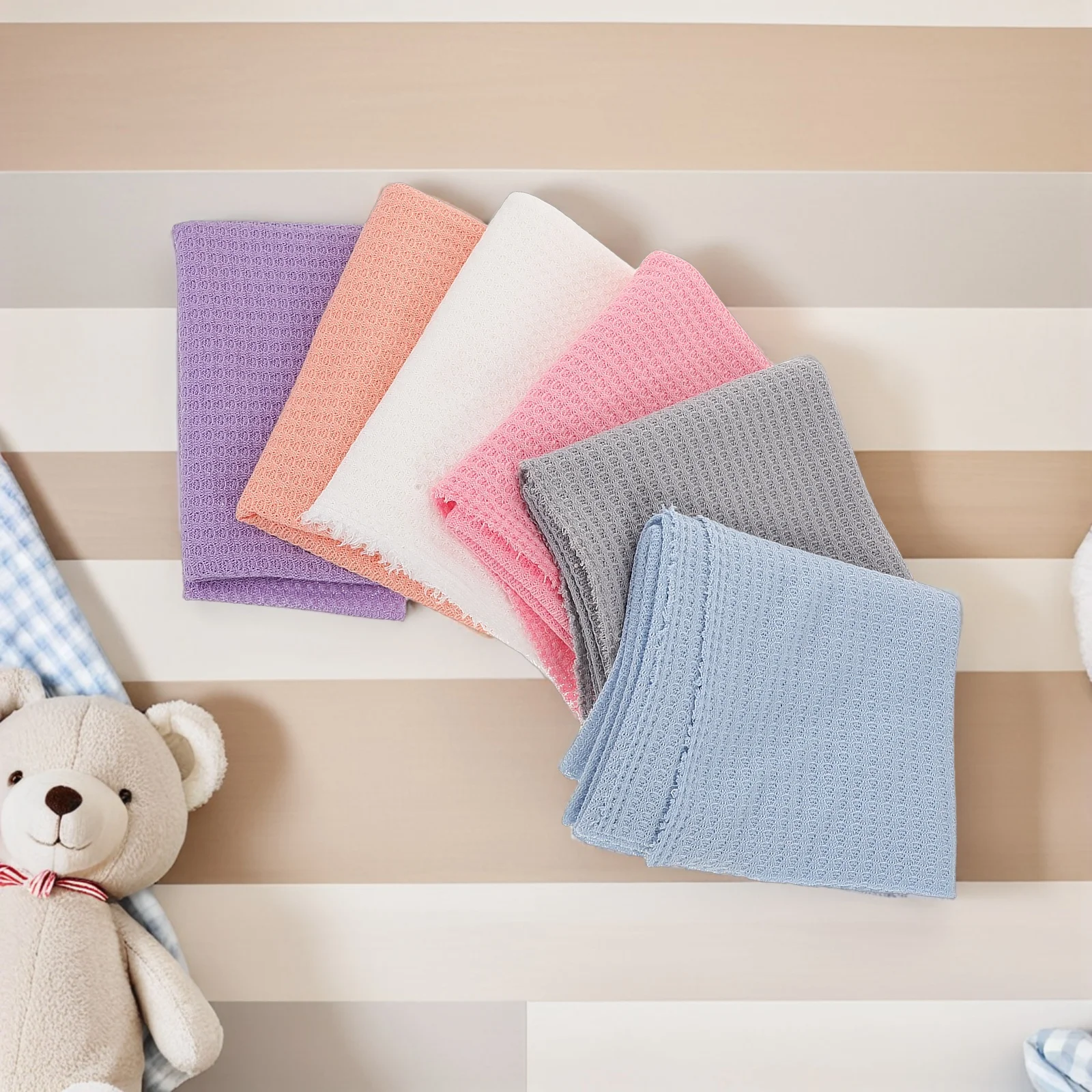 

6 Pcs Photography Scarf Swaddles for Newborns Stretchy Blankets Wrap Wraps