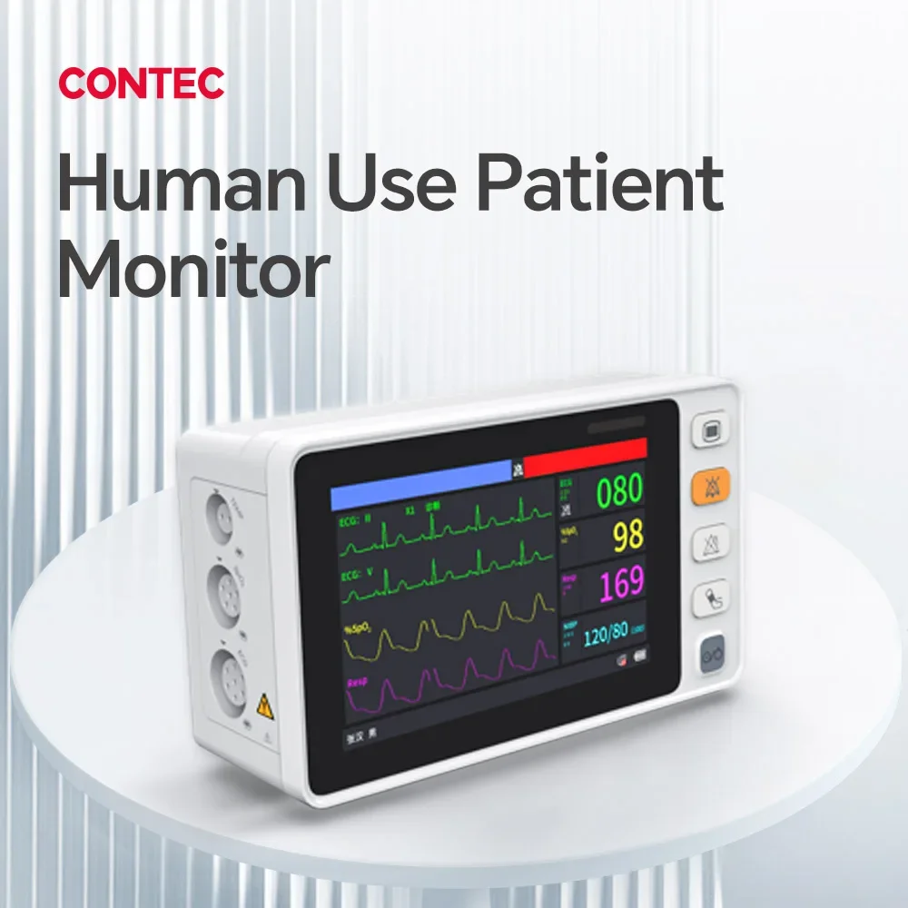 CONTEC CMS1000 Touch Screen Patient Monitor Human/Veterinary Portable 6 Parameter