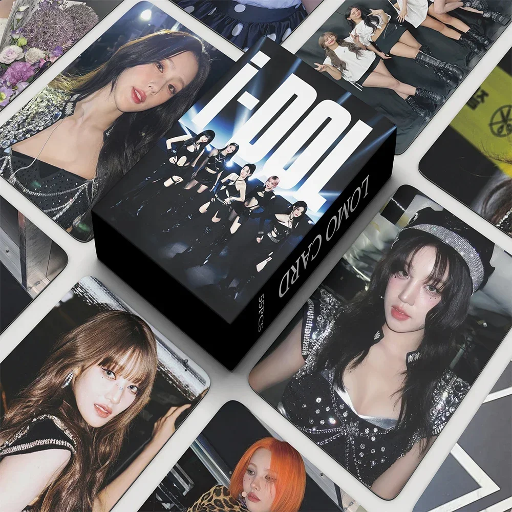 55pcs/set Kpop GIDLE INEVER DIE Lomo Cards (G)I-DLE Album Girls I Burn Photo Card Postcard Fans Gift