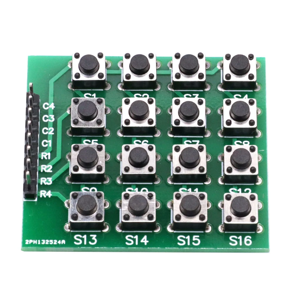 Single-chip microcomputer development board learning board accessories -4*4 matrix keyboard keypad 16 key modules 2