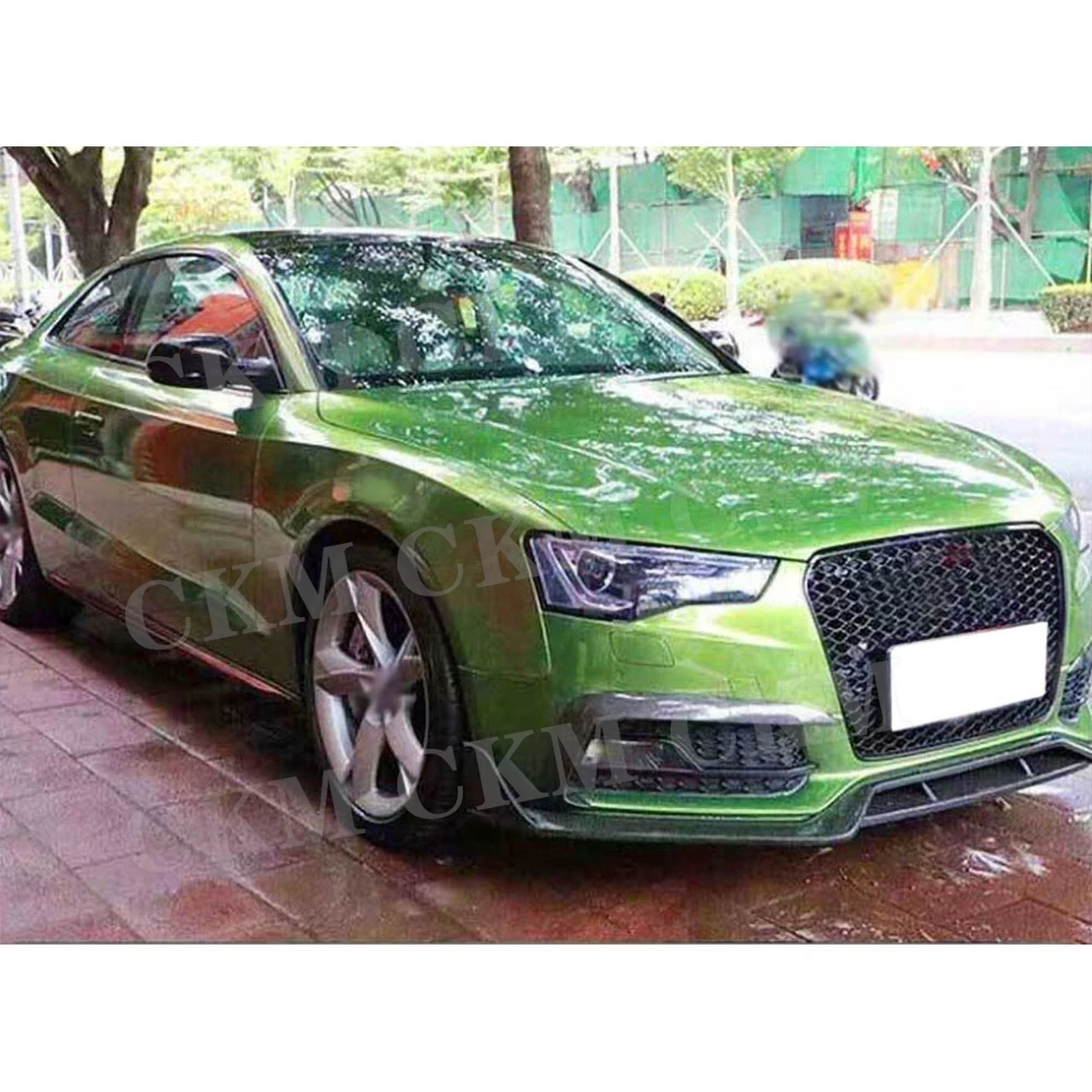 

Carbon Fiber Front Fog Lamp Bumper Moulding Trim Cover for Audi A5 Sline S5 2012-2016 FRP Front Fog Lamp Bumper Fins Body Kits