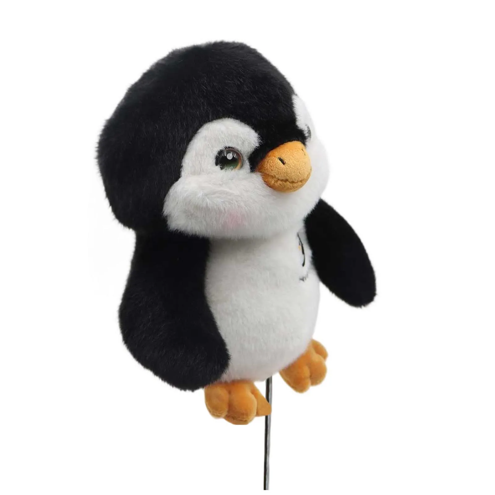 Cute Plush Penguin Golf Club Head Cover Driver Fairway Wood Protector Club Headcover for Golfing view 4