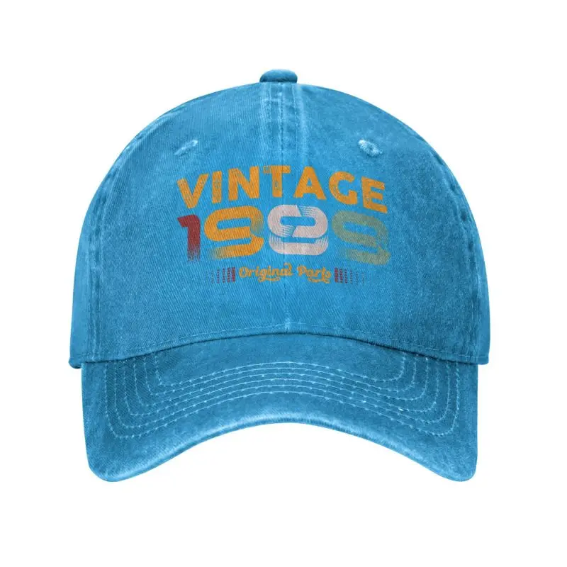 

Punk Cotton Vintage 1989 Birthday Original Parts Baseball Cap for Men Women Breathable Dad Hat Sports
