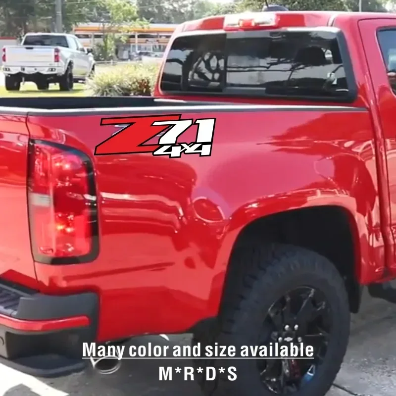 Z71 4x4 Auto Decorative Accessories Sticker for Chevrolet Colorado 1500 2500 Z71 Car Tailgate Bed Side Vinyl Decals Cover