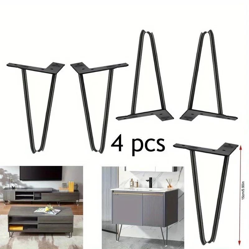 

4pcs DIY Furniture Legs Modern Short Cabinet Legs for Coffee Table Dresser Nightstand Shelf Replacement Couch Legs