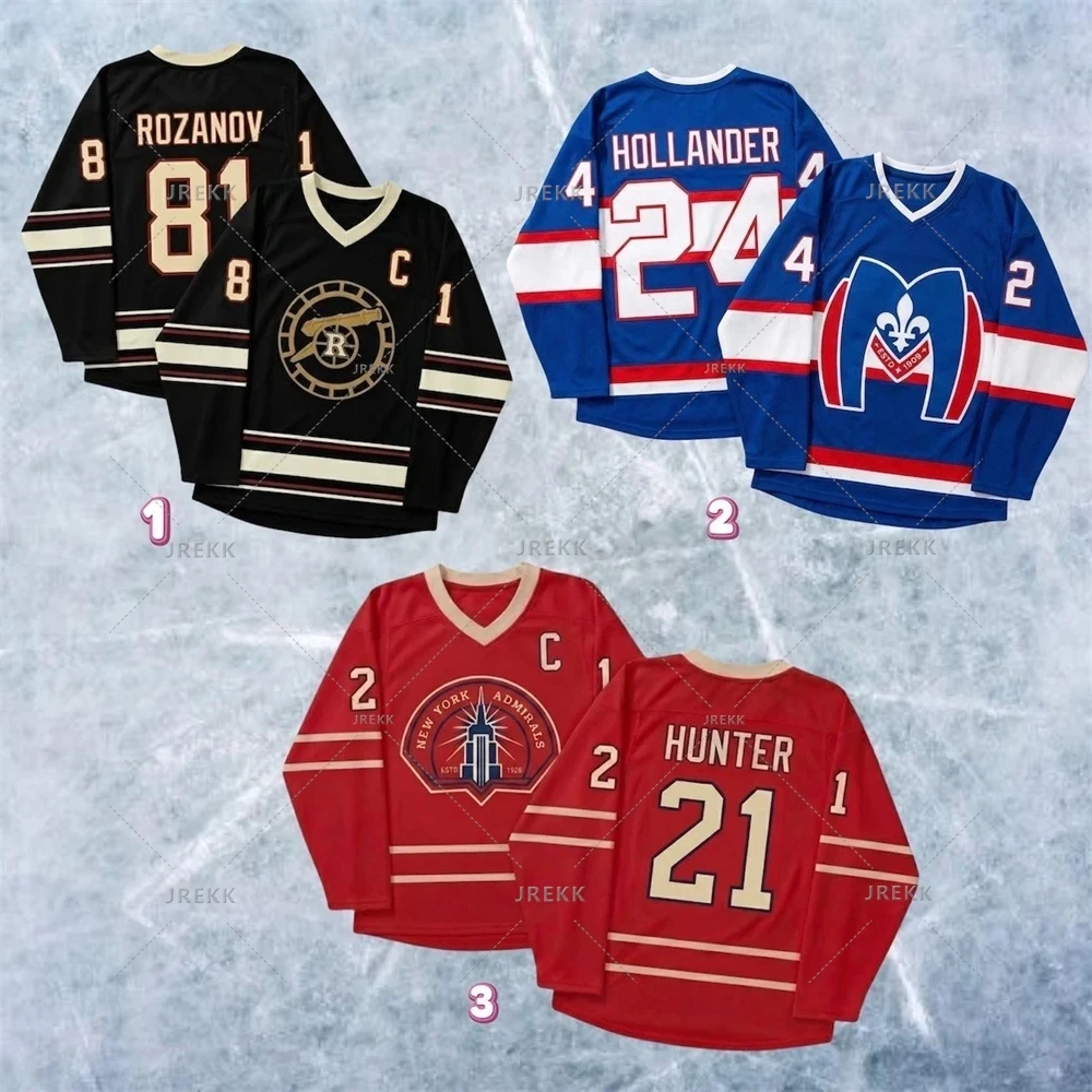 New Trendy Heated Rivalry Hockey Jersey Long Sleeves Tee Men's Women Rozanov HOLLANDER Fans O-neck T-shirt Sports Tees Pullovers