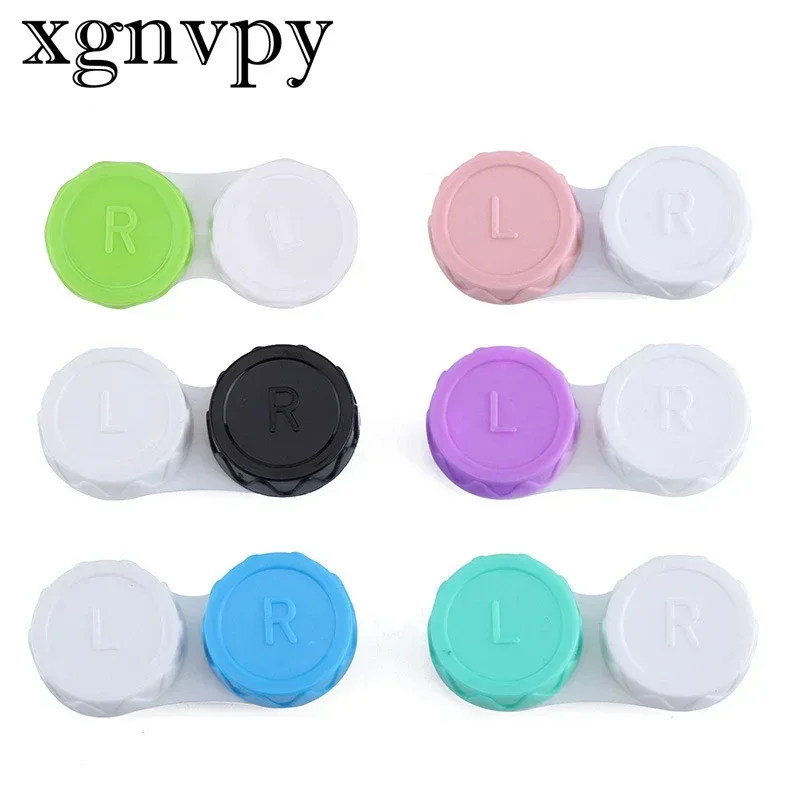 Xgnvpy Contact Lens Double Box Companion Case Portable Lens Storage Travel Accessory Lens Keeper Double Compartment Case