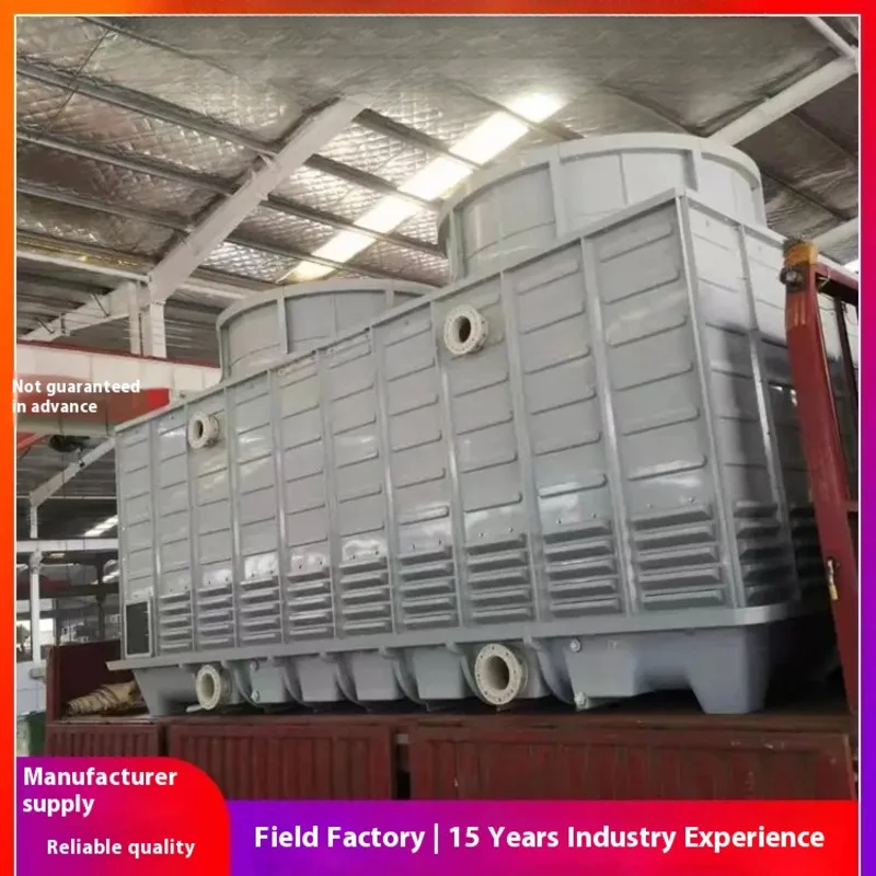 Large closed cooling tower, circular counter current cooling tower Closed cooling tower, chilled water tower Compact structure,
