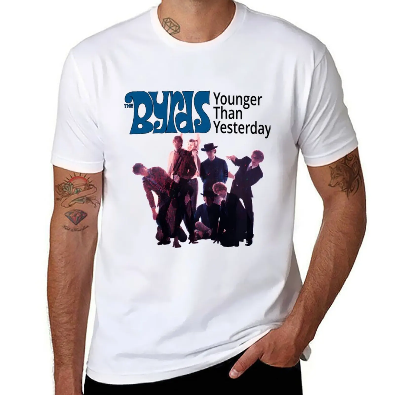 

PSY200&x2D;018&x2D;WT&x2E; The Byrds &x2D; Younger Than Yesterday T-Shirt g man t shirts for men man t shirt graphic T-Shirt