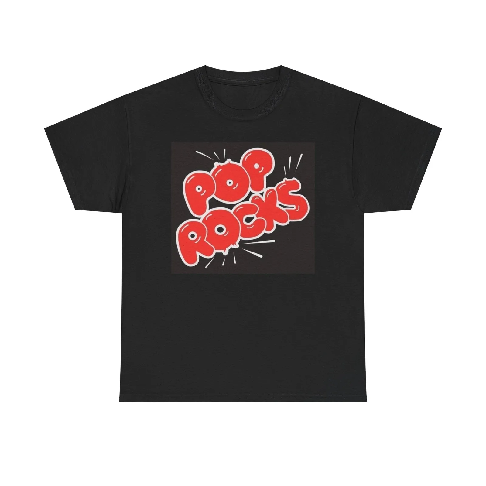 Pop Rocks Candy Camiseta gráfica Vintage Nostalgia de los años 90 Camiseta de algodón pesado unisex